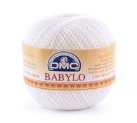 DMC BABYLO šnúra 100g B5200 - snehovo biela / 5 DMC BABYLO šnúra 100g B5200 - snehovo biela / 5