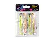 SADA 4 ks GUM FOX SLICK SHAD UV 7cm - 5g