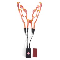 4v1 motocyklová prilba LED páska so studeným svetlom 4v1 motocyklová prilba LED páska so studeným svetlom