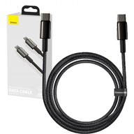 BASEUS SILNÝ KÁBEL USB-C TO USB-C QC PD 100W 480MBPS pletený 2M BASEUS SILNÝ KÁBEL USB-C TO USB-C QC PD 100W 480MBPS pletený 2M
