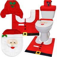 Vianočný koberec Dekoračný poťah Mikuláš do kúpeľne Toalety WC