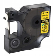 Páska pre DYMO D1 43618 6mm žltá Páska pre DYMO D1 43618 6mm žltá