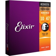 Elixir 16002 Nanoweb Extra Light 10-47 strún