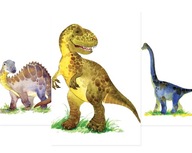 PLAGÁTY, OBRAZY pre deti SADA dinosaurov 3xA4 PLAGÁTY, OBRAZY pre deti SADA dinosaurov 3xA4