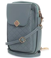 Malá kabelka, kabelka, peňaženka, popruh, jednofarebné, 2 priehradky