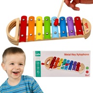 Drevené vzdelávacie farebné činely pre deti