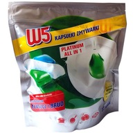 PLATINUM W5 kapsuly do umývačky riadu All-In-One 37 ks