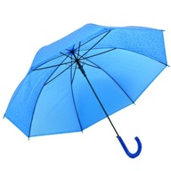Prelamovaný dlhý vzorovaný dáždnik, modrý WHITE BDO