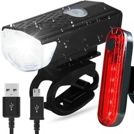 LED BICYKLOVÉ SVETLO PREDNÉ ZADNÉ USB SÚPRAVA NA BICYKEL LED BICYKLOVÉ SVETLO PREDNÉ ZADNÉ USB SÚPRAVA NA BICYKEL