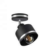 Nástenná lampa Candellux Wama čierna 1x40W E27 čierna + strieborné tienidlo Nástenná lampa Candellux Wama čierna 1x40W E27 čierna + strieborné tienidlo