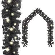 Vianočná girlanda s LED svetielkami, 10 m, čierna
