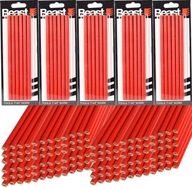 Stolárska ceruzka, červená, sada 100 ks