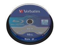 VERBATIM BLU-RAY BD-R 25GB X6 10PCS VERBATIM BLU-RAY BD-R 25GB X6 10PCS