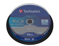 VERBATIM BLU-RAY BD-R 25GB X6 10PCS