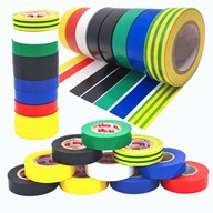 FAREBNÁ VODEODOLNÁ PVC IZOLAČNÁ PÁSKA 19mm x 20m 10 KS SILNÁ IZOL. FAREBNÁ VODEODOLNÁ PVC IZOLAČNÁ PÁSKA 19mm x 20m 10 KS SILNÁ IZOL.