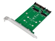 LOGILINK PC0086 2x SATA na 2x M.2 SATA SSD adaptér