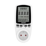 Wattmeter, energetická kalkulačka s LCD displejom, 16A, 3680W, AE-01 Wattmeter, energetická kalkulačka s LCD displejom, 16A, 3680W, AE-01
