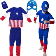 SUPERHRDINA CAPTAIN AMERICA PRE CHLAPCA + MASKA 98-110 SUPERHRDINA CAPTAIN AMERICA PRE CHLAPCA + MASKA 98-110