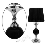 Čierna klasická stojaca lampa do obývačky