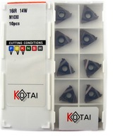 KARBIDOVÉ DOSKY PRE VNÚTORNÝ ZÁVIT. 16IR 14 W 14 otáčok/palec KARBIDOVÉ DOSKY PRE VNÚTORNÝ ZÁVIT. 16IR 14 W 14 otáčok/palec
