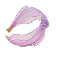 VZDUCH, ELEGANTNÉ PÁSMO "TURBANCE" - JEMNÁ FIALOVÁ VZDUCH, ELEGANTNÉ PÁSMO "TURBANCE" - JEMNÁ FIALOVÁ