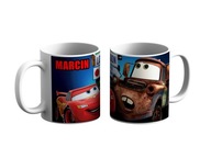 Hrnček do auta Blesk McQueen Mater DARČEK + MENO Hrnček do auta Blesk McQueen Mater DARČEK + MENO