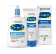 Cetaphil EM emulzia 1L a sada jemného gélu