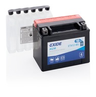 Motobatéria Exide YTX12-BS 10Ah 150A Motobatéria Exide YTX12-BS 10Ah 150A