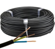 OMY kábel 3x1 okrúhly, čierny, lankový OMY elektrokábel 3x1mm2 100m