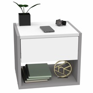 Obdĺžnikový závesný nočný stolík do spálne so zásuvkou, loftový minimalizmus Obdĺžnikový závesný nočný stolík do spálne so zásuvkou, loftový minimalizmus