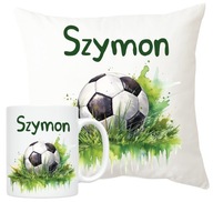 SET VANKÚŠ + HRNČEK PRE FUTBAListu FUTBALOVÁ loptička + MENO SET VANKÚŠ + HRNČEK PRE FUTBAListu FUTBALOVÁ loptička + MENO