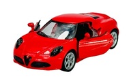WELLY ALFA ROMEO 4C ČERVENÁ 1:34 NOVÝ KOVOVÝ MODEL 43676 WELLY ALFA ROMEO 4C ČERVENÁ 1:34 NOVÝ KOVOVÝ MODEL 43676