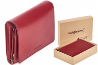 Dámska kožená RFID PEŇAŽENKA LUIGISANTO Červená