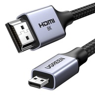 UGREEN Micro HDMI - HDMI 8K kábel UGREEN HD164 1m UGREEN Micro HDMI - HDMI 8K kábel UGREEN HD164 1m