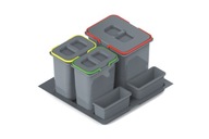 Triedič odpadkových košov Praktiko 60 1x20l + 2x9l Triedič odpadkových košov Praktiko 60 1x20l + 2x9l