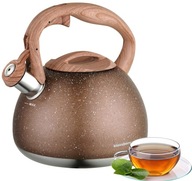 Rýchlovarná kanvica s píšťalkou, INDUKČNÁ, PLYN ZLATOHNEDÁ, 2,8L Rýchlovarná kanvica s píšťalkou, INDUKČNÁ, PLYN ZLATOHNEDÁ, 2,8L