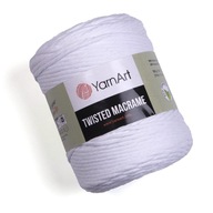 Šnúra YarnArt Twisted Macrame 4mm 751 biela Šnúra YarnArt Twisted Macrame 4mm 751 biela