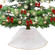 Jutové šaty na vianočný stromček, 90 cm krémová