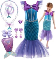 ŠATY MALEJ MORSKEJ VÍLY ARIEL MERMAID TAIL PROM KOSTÝM 122 / 128 ŠATY MALEJ MORSKEJ VÍLY ARIEL MERMAID TAIL PROM KOSTÝM 122 / 128