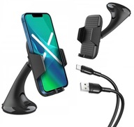 Držiak na čelné sklo do auta + kábel USB na USB-C