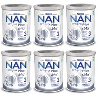 NESTLE NAN OPTIPRO Plus 3 HM-O Sada produktov na mliečnej báze 6 x 800 g