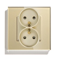 KONTAKTNÁ ELEKTRICKÁ ZÁSUVKA DVOJSKLO 16A KONTAKTNÁ ELEKTRICKÁ ZÁSUVKA DVOJSKLO 16A
