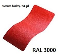 Prášková farba RAL 3000 Polyester Gr
