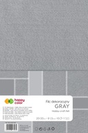 Happy Color DEKORATÍVNY PLST 10 listov A4 SIVÁ Happy Color DEKORATÍVNY PLST 10 listov A4 SIVÁ
