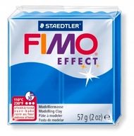 Modelovacia hmota FIMO efekt 57g, modrá transparentná