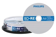 Blu-Ray disky -RE Philips, 25GB, 6x, 10 ks.