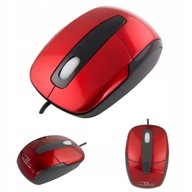 Červená 3D USB káblová myš Červená 3D USB káblová myš