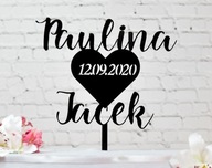 Topper Names Wedding Wedding TŚC-35 Topper Names Wedding Wedding TŚC-35