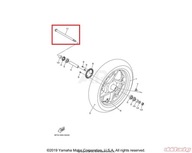 NÁPRAVA ČEP KOLESO PREDNÉ YAMAHA XMAX 300 X-MAX 17+ NÁPRAVA ČEP KOLESO PREDNÉ YAMAHA XMAX 300 X-MAX 17+