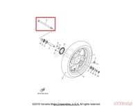 NÁPRAVA ČEP KOLESO PREDNÉ YAMAHA XMAX 300 X-MAX 17+